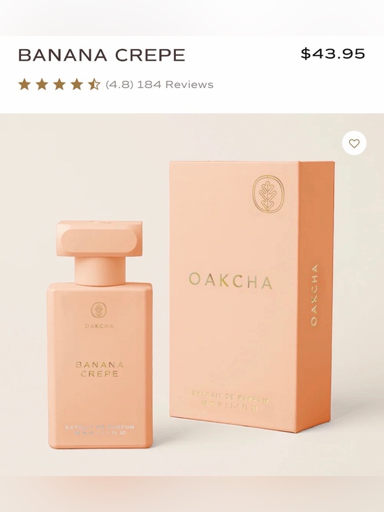 Oakcha Other - NEW Oakcha Banana Crêpe Extrait de Parfum